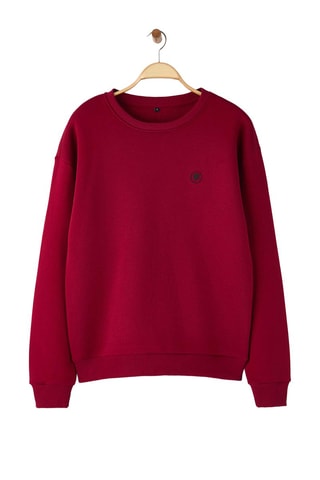 Sudadera oversize - Rojo