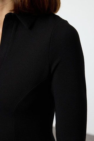 Vestido evasé - Negro