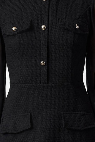 Vestido evasé - Negro