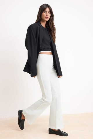 Pantalón de tiro alto - Blanco