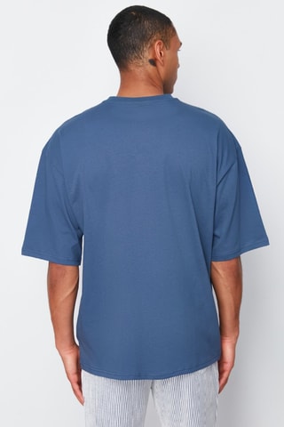 Camiseta oversize - Azul