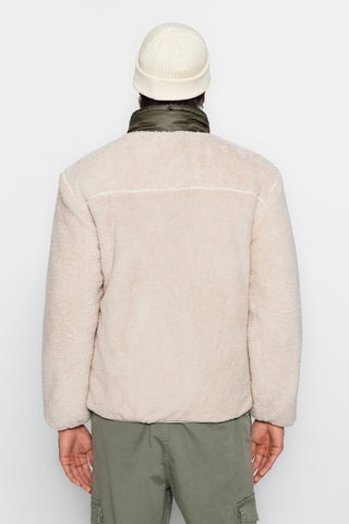 Chaqueta regular fit - Blanco y verde