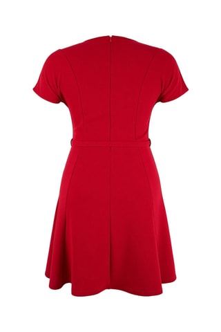 Vestido trapecio - Rojo