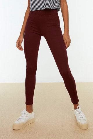 Leggings de tiro alto - Rojo