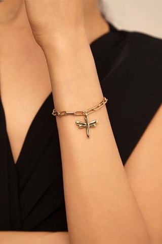 Schakelarmband - Doublé Geelgoud