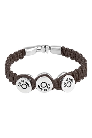 Armband - Leer en Doublé Zilver
