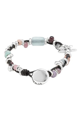 Armband - Leer en Doublé Zilver
