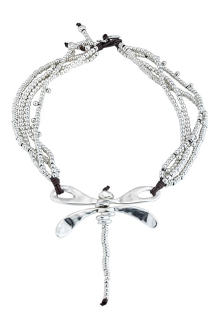 Ketting - Leer en Doublé Zilver