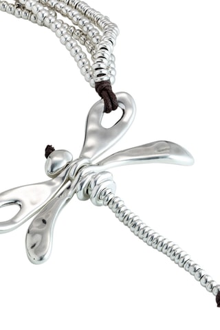 Ketting - Leer en Doublé Zilver