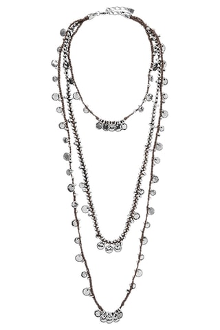 Ketting met Meerdere Rijen - Doublé Zilver