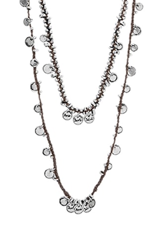 Ketting met Meerdere Rijen - Doublé Zilver