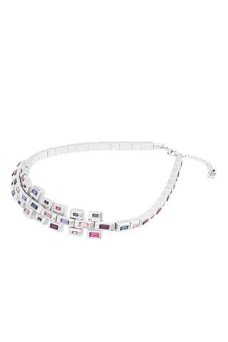 Plastronketting. Doublé Zilver
