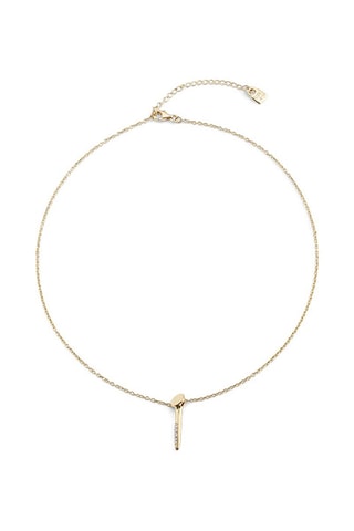 Ketting Shine - Doublé Geelgoud en Topazen