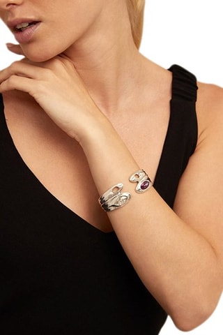 Open Armband Blossom - Doublé Zilver