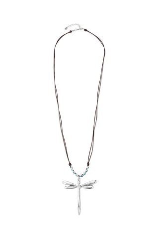 Ketting - Leer en Doublé Zilver