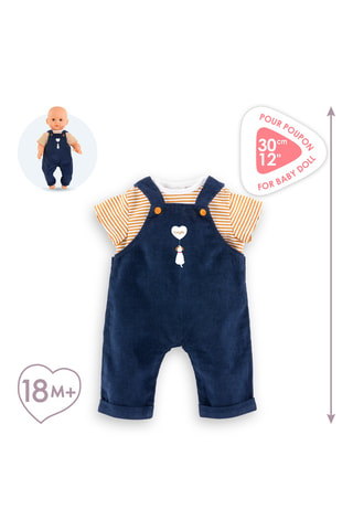 T-shirt et salopette pour poupon 30 cm Corolle - Dès 18 mois