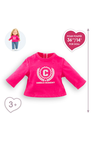 T-Shirt Fuchsia Corolle Academy pour poupée ma Corolle - Dès 3 ans