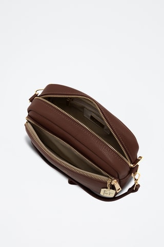 Sac bandoulière en cuir Tabita - Marron