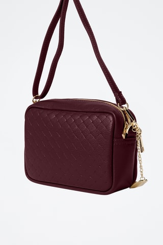 Sac bandoulière en cuir Colomba - Bordeaux