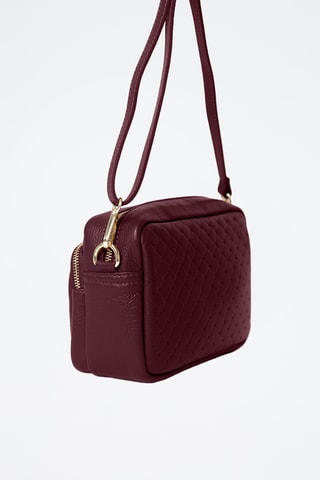 Sac bandoulière en cuir Colomba - Bordeaux