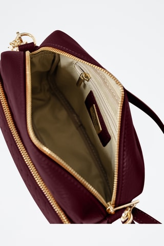 Sac bandoulière en cuir Colomba - Bordeaux