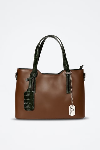Cabas en cuir Corinna - Marron