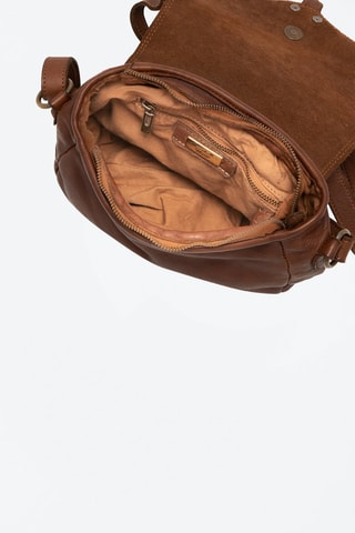 Sac bandoulière en cuir Luigia - Marron