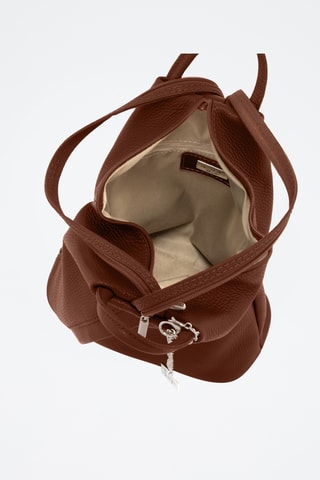 Sac à dos en cuir Spring Summer 2026 - Marron foncé
