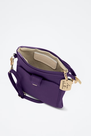 Sac bandoulière en cuir Erica - Violet