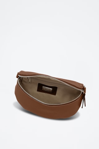 Sac banane en cuir Berenice - Marron