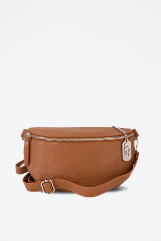 Sac banane en cuir Berenice - Marron