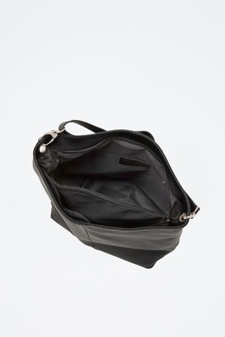 Sac bandoulière en cuir Trapani - Noir
