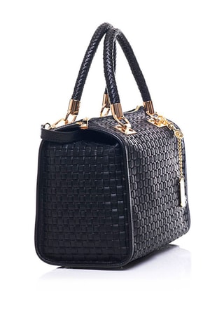 Sac à main en cuir Viola - Noir