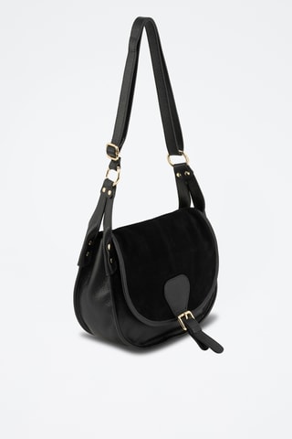 Sac porté épaule en cuir Ersicia - Noir