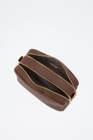 Sac bandoulière en cuir Spring Summer 2026 - Marron foncé