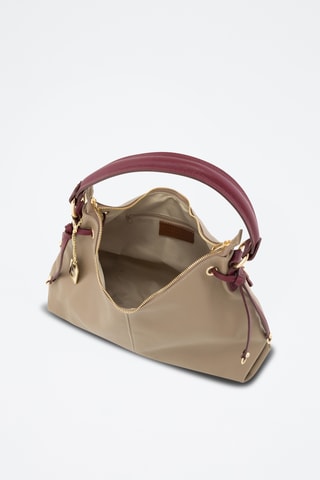 Sac à main en cuir Abruzzata - Taupe