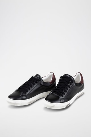 Baskets en cuir Orena - Marron et noir