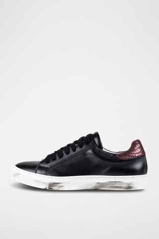 Baskets en cuir Orena - Marron et noir