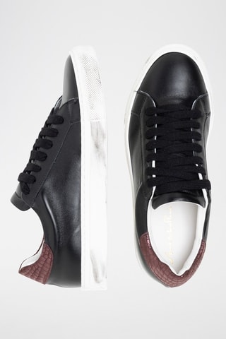 Baskets en cuir Orena - Marron et noir