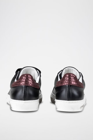 Baskets en cuir Orena - Marron et noir