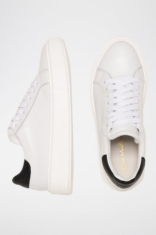 Baskets en cuir Silana - Blanc et noir