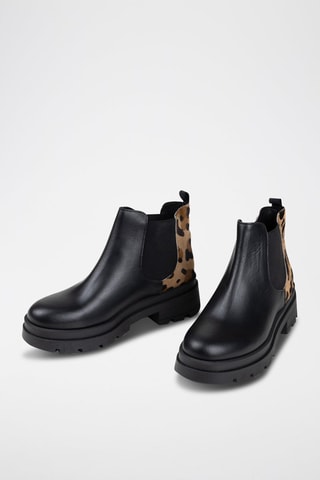 Bottines Chelsea en cuir Anatridina - Noir - Noir