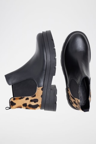 Bottines Chelsea en cuir Anatridina - Noir - Noir