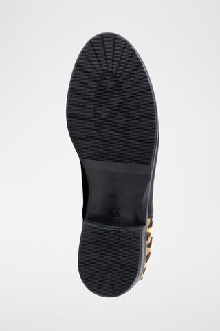 Bottines Chelsea en cuir Bernetta - Noir - Beige, marron et noir