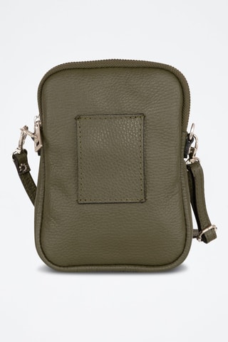 Sac bandoulière en cuir Paglia- Anna Morellini - Vert