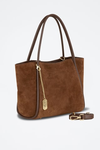 Sac à main en cuir Eriafia - Marron foncé