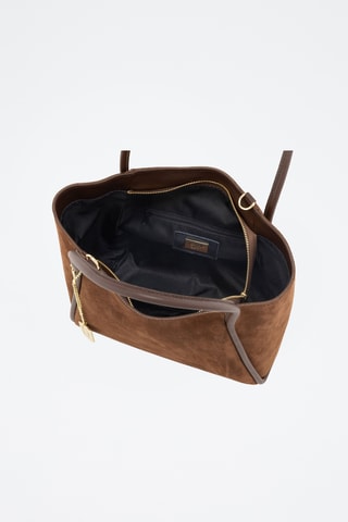 Sac à main en cuir Eriafia - Marron foncé