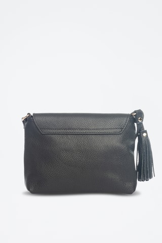 Sac bandoulière en cuir Bagni - Noir