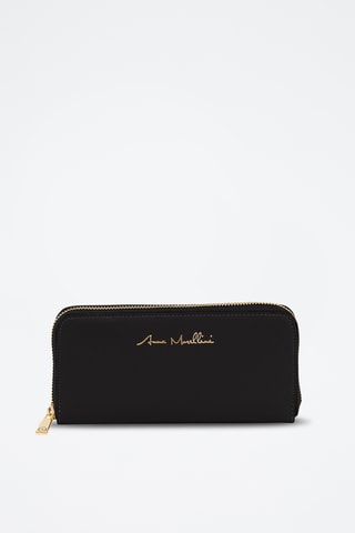Portefeuille en cuir Palina - Noir