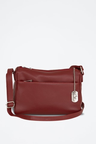 Sac bandoulière en cuir Orlanda - Anna Morellini - Rouge